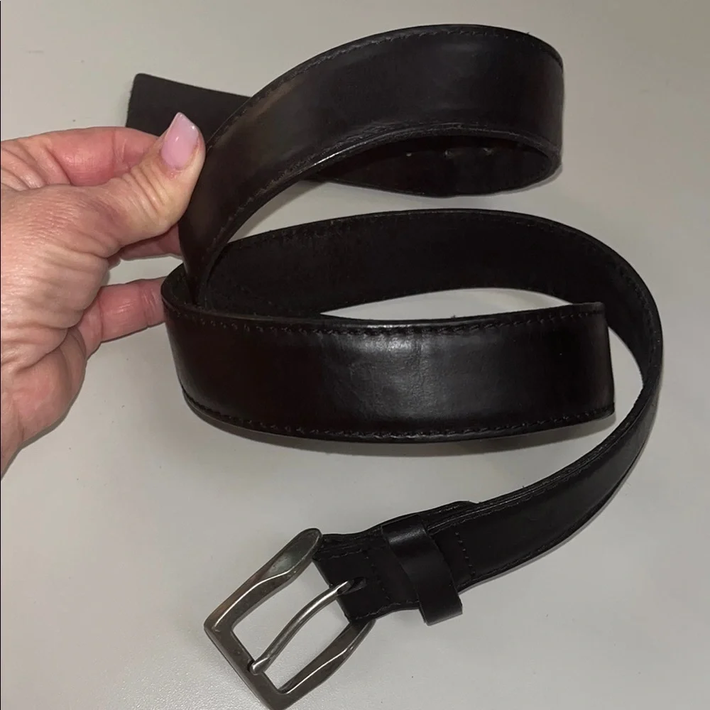 Men's Black Leather Belt